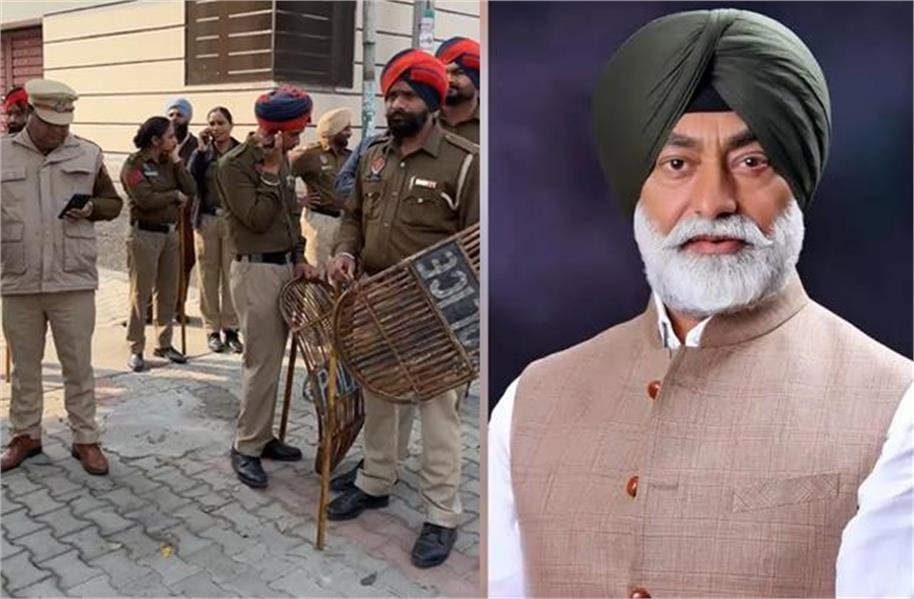 JCB Runs Over Sukhpal Khaira House